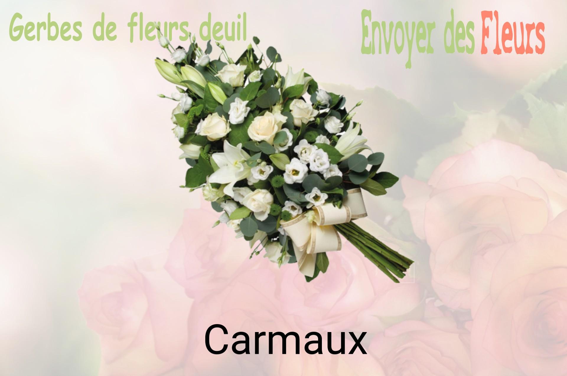 Gerbe de fleurs de deuil livrée à Carmaux